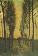 Populierelaantje bij zonsopgang (Van Gogh, 1884; Van Gogh Museum Amsterdam)